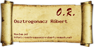 Osztrogonacz Róbert névjegykártya